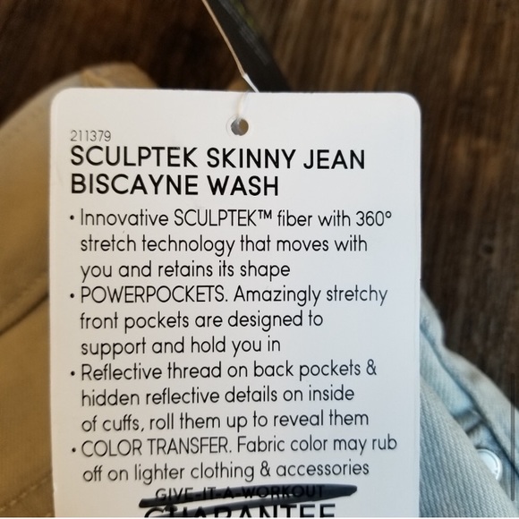 NWT Athleta Sculptek Skinny Jean Biscayne Wash - Picture 8 of 8